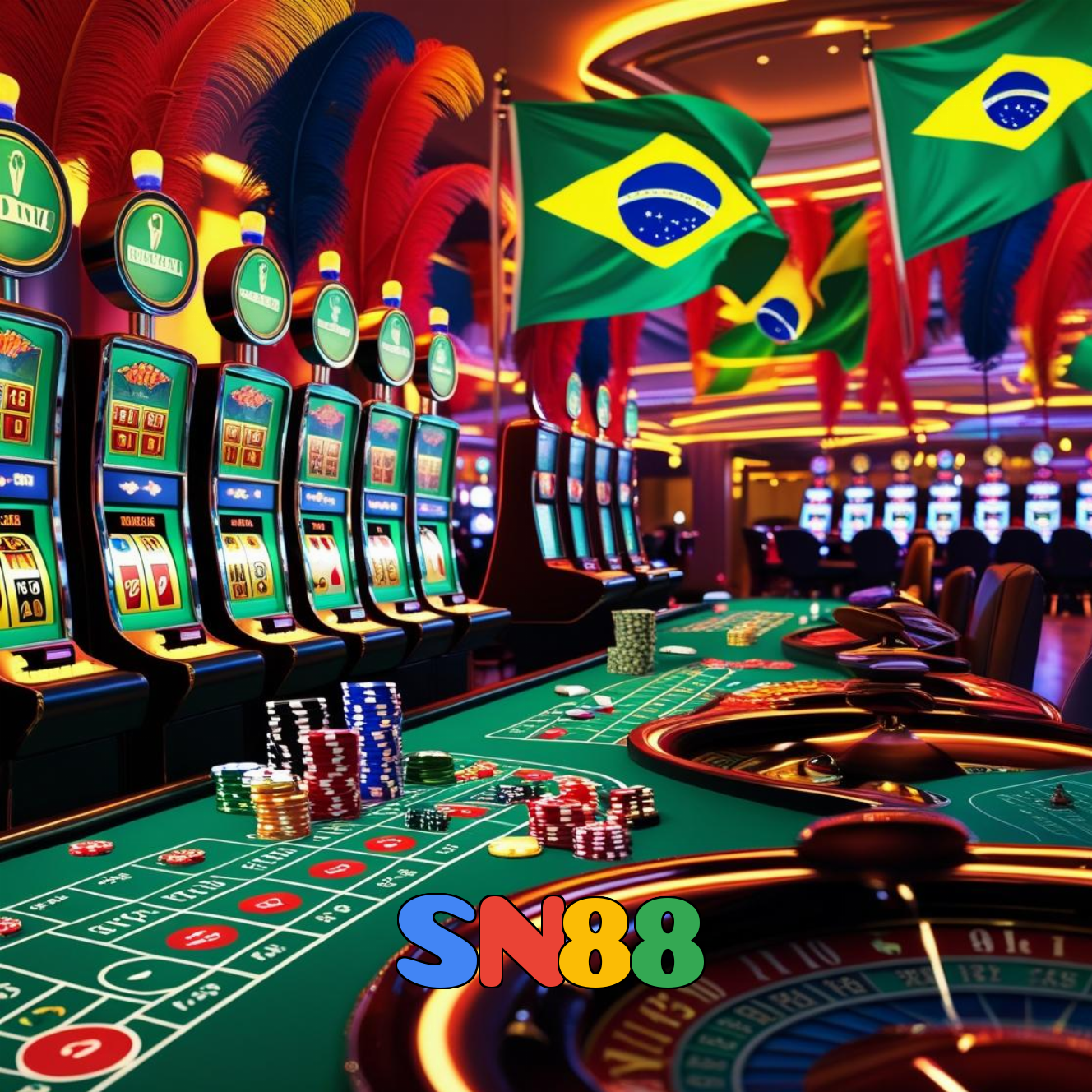 SN88：Apostas ao vivo no futebol e diversão em jogos de cassino como slots e roleta!